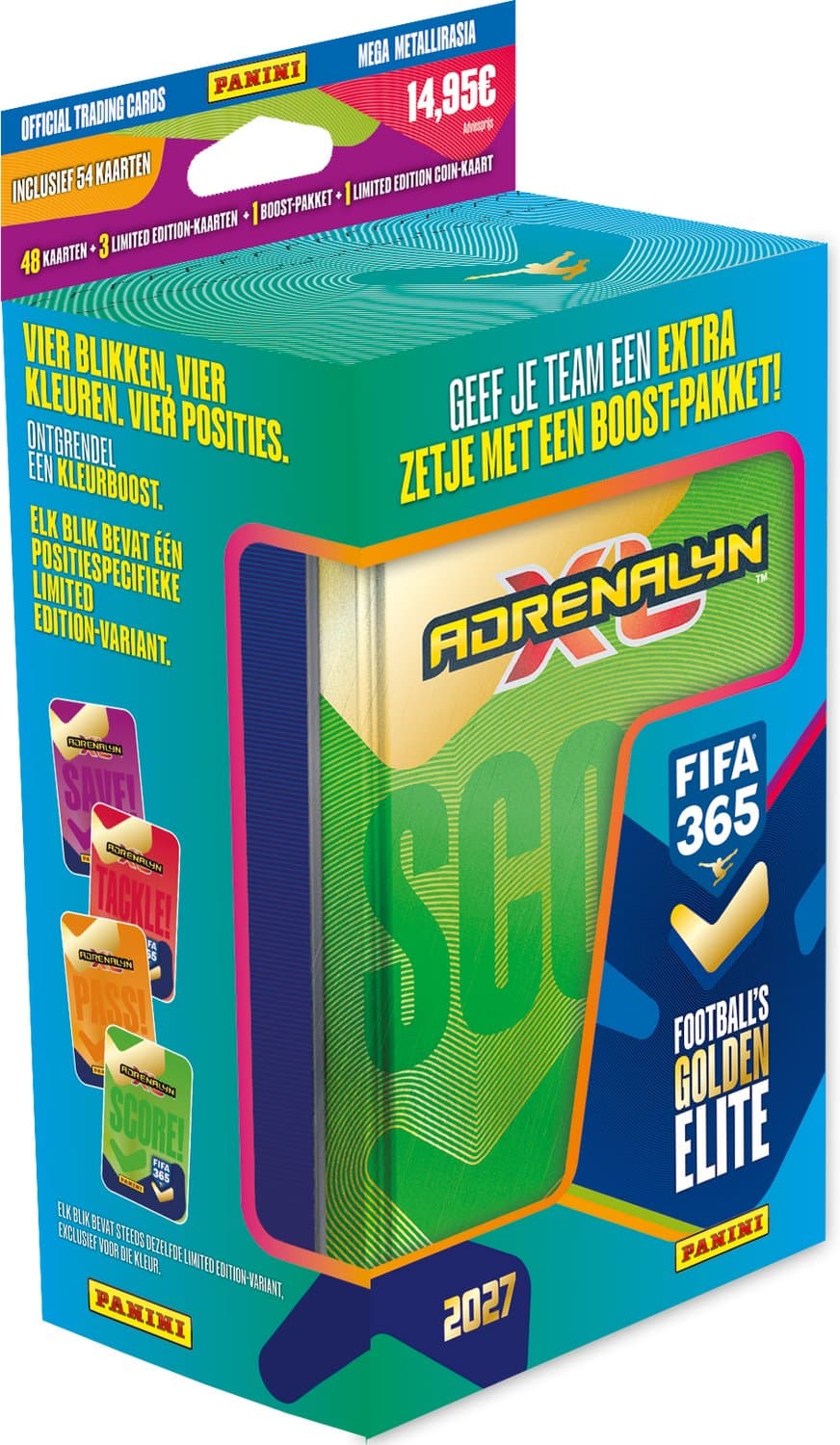 Panini TCG | Adrenalyn XL FIFA 365 26/27 Mega Tin | 53 Voetbalkaarten | Limited Edition en Coin Card - Afbeelding 1