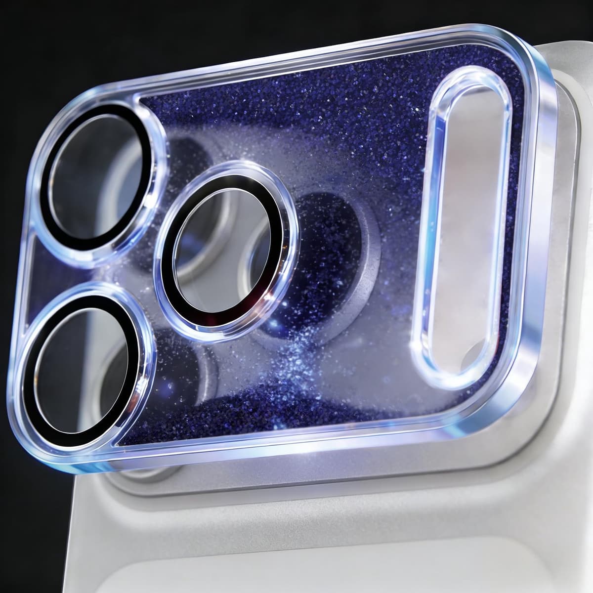 Camera Bescherming voor iPhone 17 Pro - Met 9H Gehard Glas - Donker Paars - Afbeelding 1