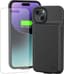 Case voor iPhone 15, 8500mAh draagbare oplader, oplaadbare uitgebreide slimme batterij voor iPhone 15, 6.1 inch, zwart