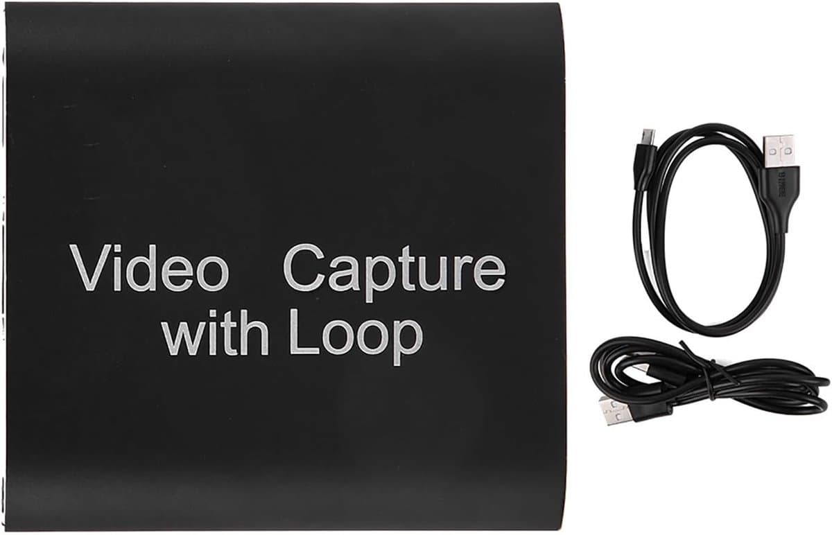 Video Capture, 4K 1080P USB naar HDMI Video Capture, HDMI Video Capture Card, voor PS5, PS4, Series X/S, One, Switch, Teaching Recording - Afbeelding 1