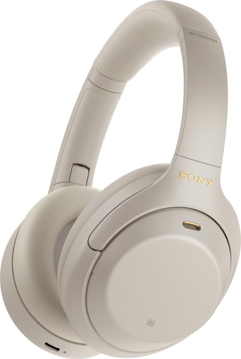 Sony WH-1000XM4 - Draadloze over-ear koptelefoon met Noise Cancelling - Zilver - Afbeelding 1