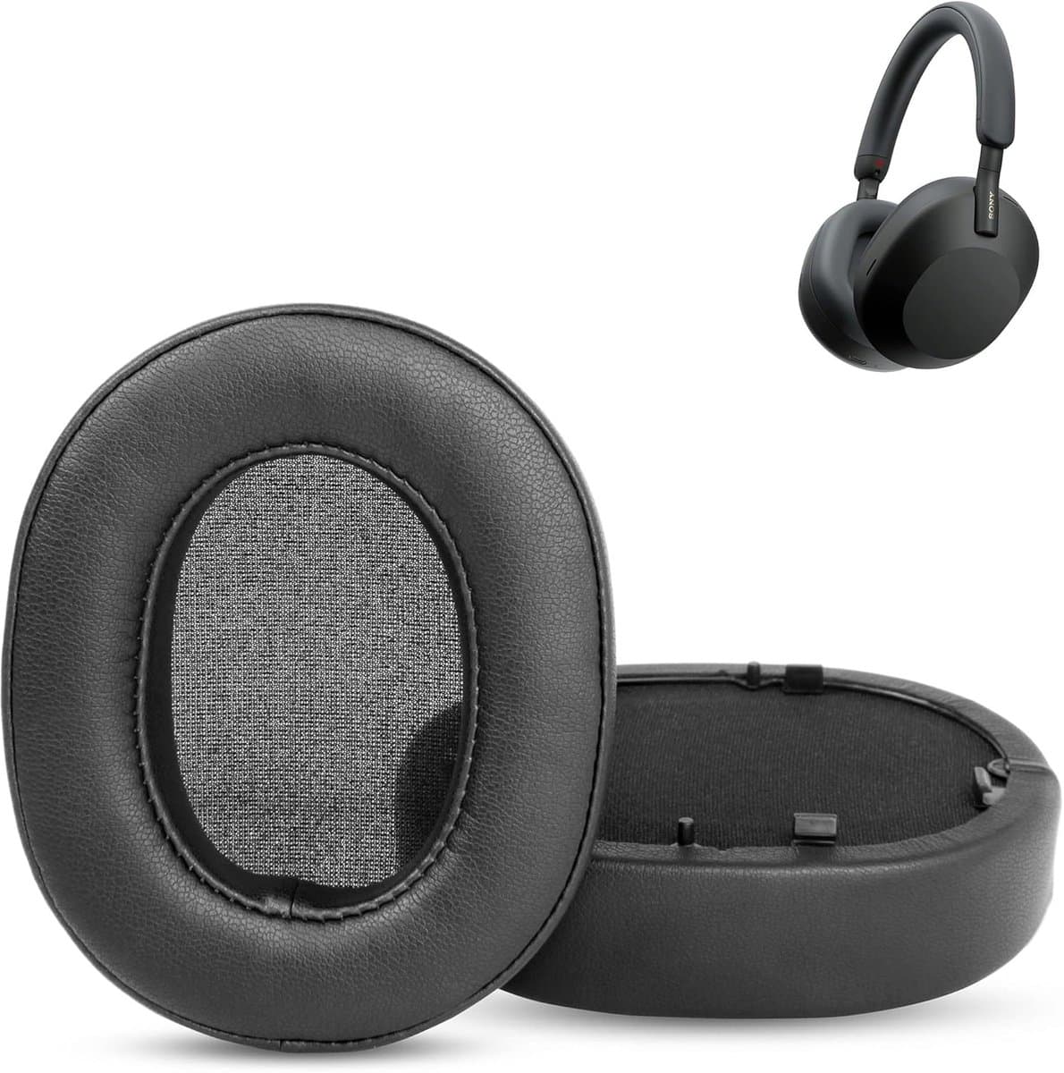 Ear Pads Compatible with Sony WH-1000XM5 Headphones, Replacement Pads for Ear Pads with Softer Protein Leather and - ShopVlot - Afbeelding 1