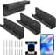 2 paar tablethouders voor muur, universele wandhouder, tablet, compatibel met iPad, iPhone, Samsung, Xiaomi, Lenovo, tabletwandhouder voor slaapkamer, keuken, badkamer