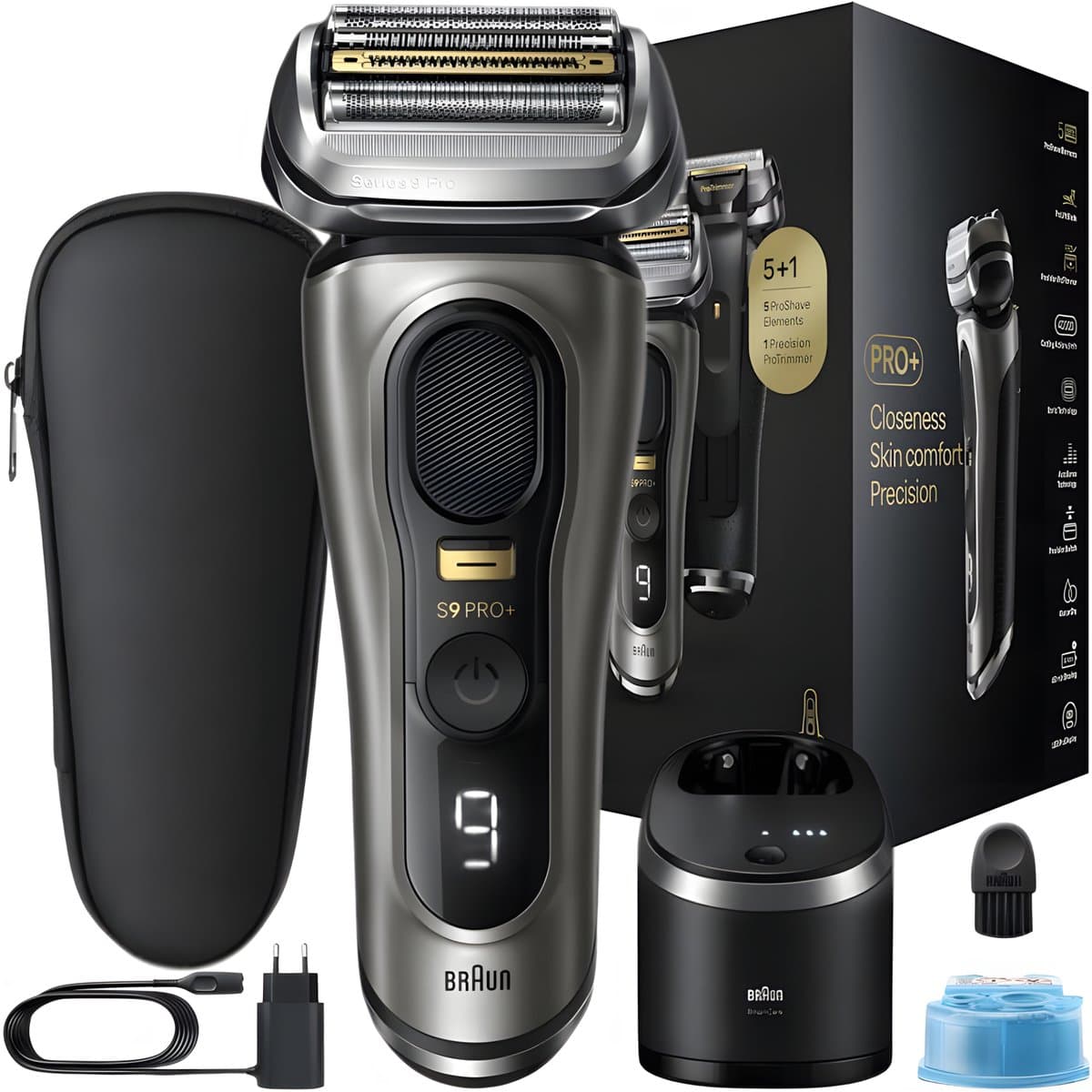 Braun Series 9 Pro 9565cc - Elektrisch Scheerapparaat - Wet & Dry - SmartCare reinigingsstation - 60 min batterij - Afbeelding 1