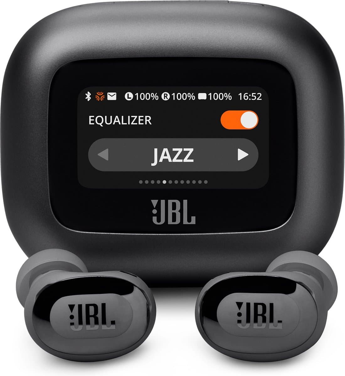 JBL Live Buds 3 - Draadloze Noise Cancelling Oordopjes - Bluetooth Oortjes - In-ear - Smart Charging Case met Display - 40 uur batterij - Zwart