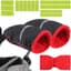 Dailygoody - Handschoenen voor kinderwagen - Waterdicht - Handwarmer voor winter - Zwart - Kinderwagenaccessoires - Inclusief reflecterende stickers