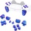 eXtremeRate Buttons Knop Vervangende D-pad R1 L1 R2 L2 Triggers Share Opties Gezichtsknoppen voor ps5 Controller BDM-010/020,Aangepaste Volledige Set Knoppen Reparatiesets - Kameleon Paars Blauw