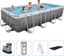 Bestway - Power Steel - Rattanprint - Opzetzwembad - 549 x 274 x 122 cm - Inclusief Filterpomp & Accessoires
