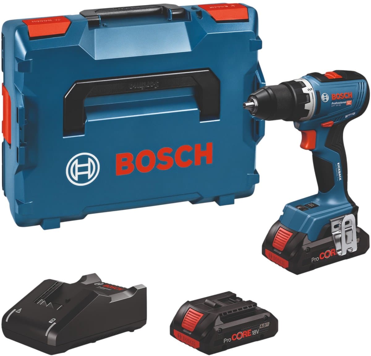 Bosch Professional PRO GSR 18V-65 Accu schroefboormachine 2x ProCore 4.0Ah - 06019N3206