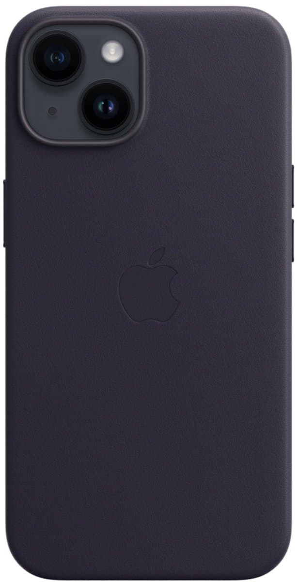 Apple - Leren hoesje - MagSafe - iPhone 14 - Inkt - Afbeelding 1