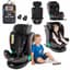 Draaibare Autostoel 360° Zwart/Grijs 40-150 cm i-Size ISOFIX