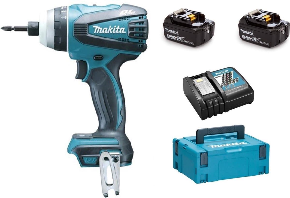 Makita DTP141RTJ Accu hybride schroefboormachine 150Nm 18V 5.0Ah in Mbox - Afbeelding 1