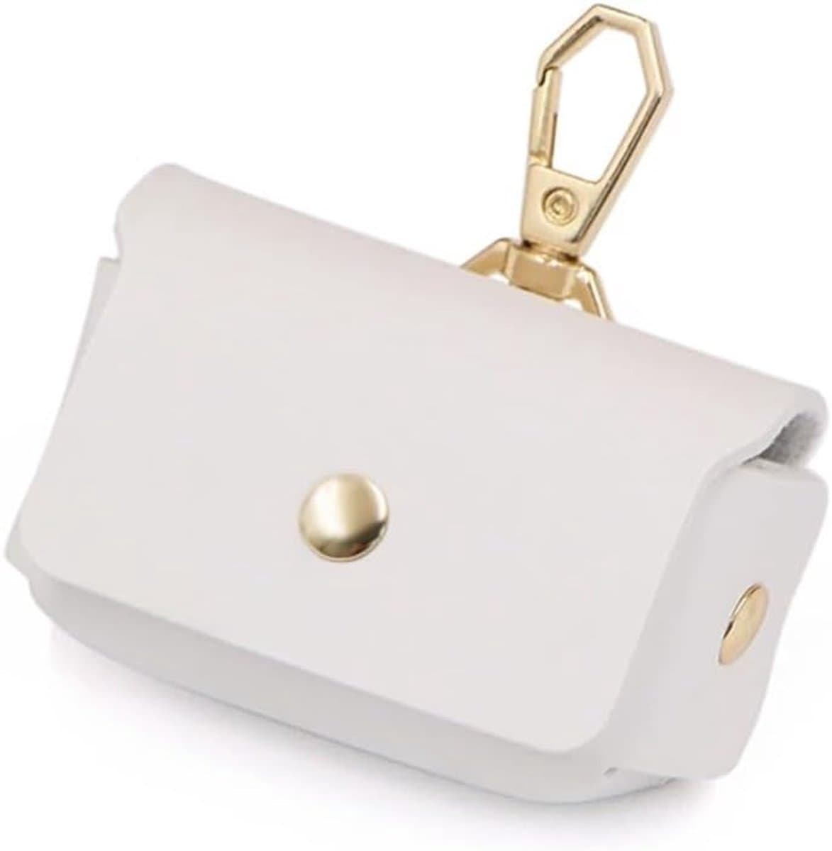 Ring Cushion, 1 White Leather Jewelry Bag, Pet Rings, Dog Collar Ring Holder, Wedding Ring Box - ShopVlot - Afbeelding 1
