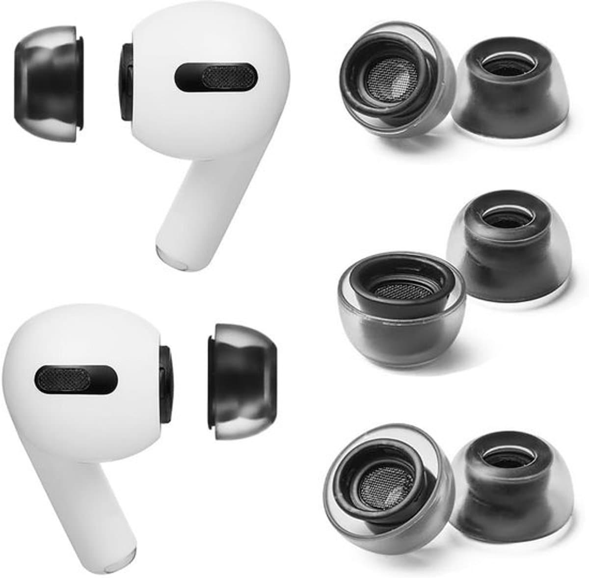 Siliconen oordopjes voor AirPods Pro - 3 paar, 3 maten - Comfortabel en duurzaam - Afbeelding 1