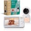 Alecto Babyfoon met Camera - Pro Collection - HD Camera - Groot 5 inch Scherm - Op afstand bestuurbaar - Uitbreidbaar tot 4 camera's - Nachtlampje - DVM2050 - Wit