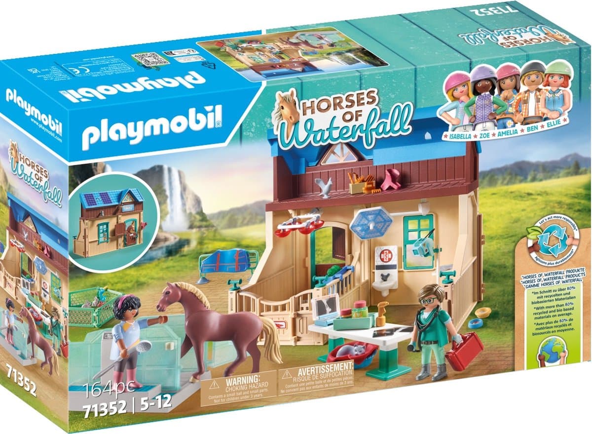 PLAYMOBIL Horses of Waterfall Paardrijtherapie & dierenartsenpraktijk - 71352 - Afbeelding 1