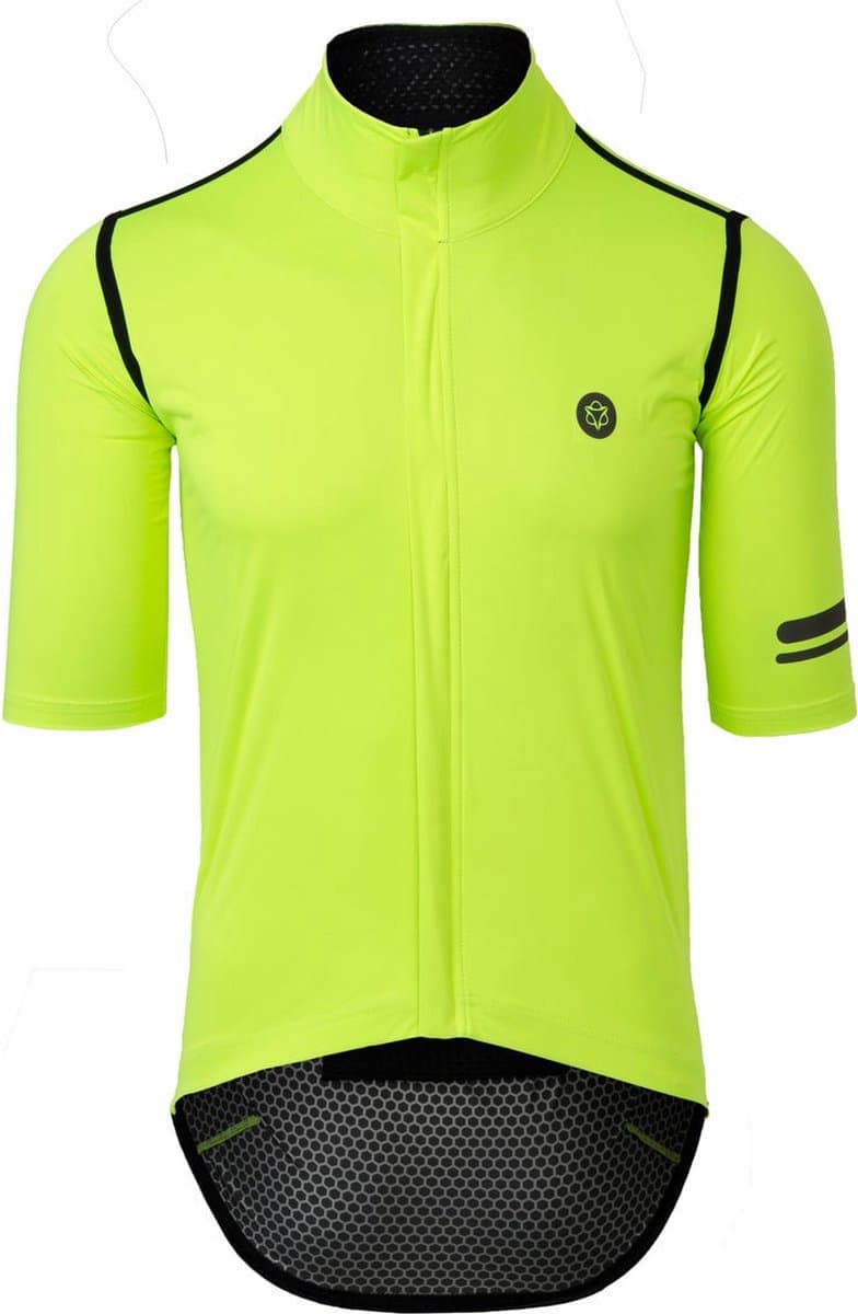 AGU Performance - Fietsshirt - Regenjas - Wielrenshirt - Waterdicht - Winddicht - Getapete naden - DWR Coating - Heren - Geel - XL - Afbeelding 1