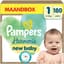 Pampers Harmonie Luiers Maat 1, 180 Luiers, 2kg-5kg