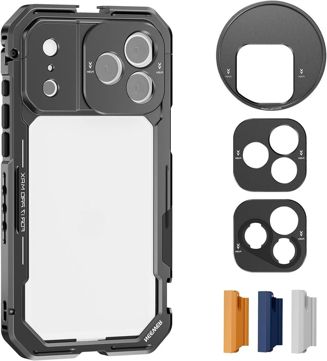 Professionele Videostabilisator voor iPhone 17 Pro Max met Snelle Ontgrendeling, Filterring en Lensadapter voor Creatieve Opnames - Afbeelding 1