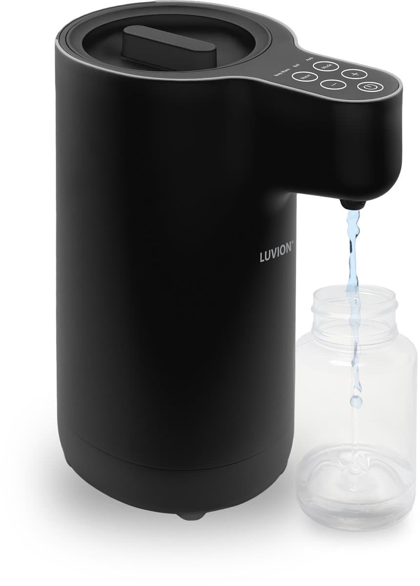 LUVION® EasyMix Instant Warmer Waterdispenser Black - 2 in 1 - Baby Flessenwarmer & Heetwaterdispenser - Afbeelding 1
