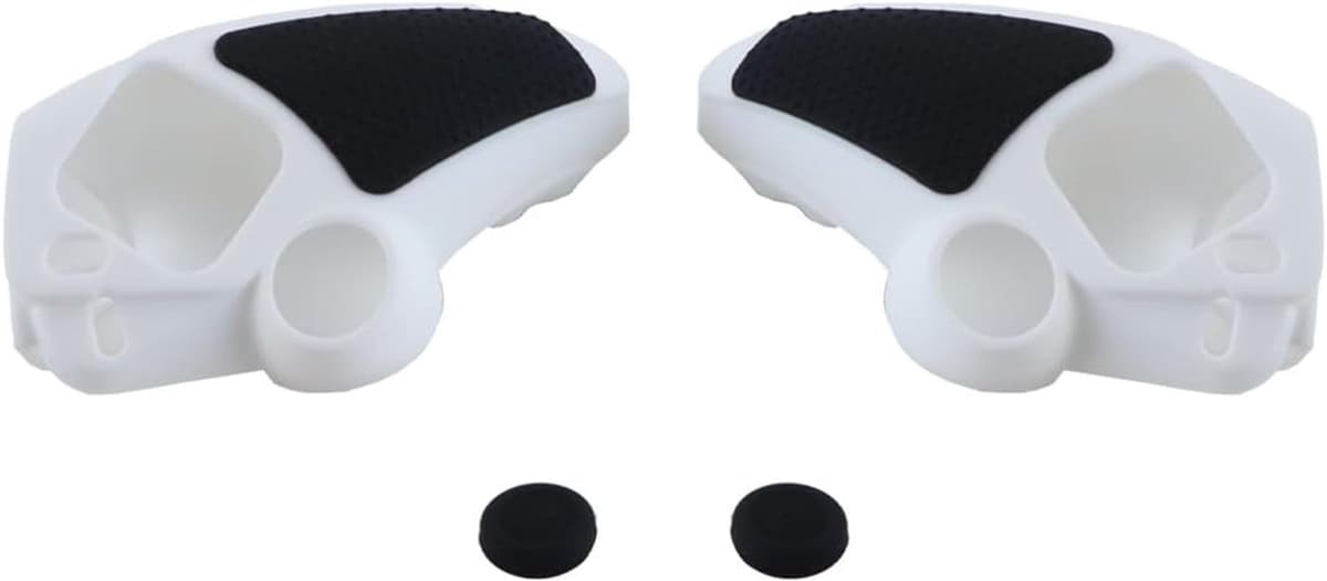 Griphoes voor PS Portal-gamecontroller, links en rechts, 2 duimgrepen, antislip en valbestendig, gamingaccessoires (wit + zwart) - Afbeelding 1