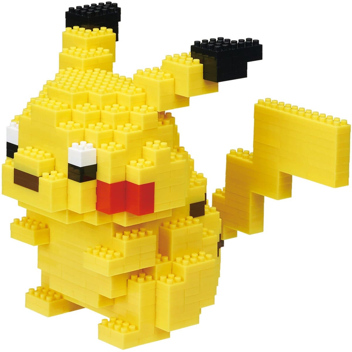 Bandai - Nanoblock - Pikachu Deluxe - Pokémon figuur - Mini Brick Pikachu figuur - Bouwset - Activiteit 12+ pixel Pikachu Pokémon figuur - NBPM36 - Afbeelding 1