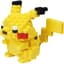 Bandai - Nanoblock - Pikachu Deluxe - Pokémon figuur - Mini Brick Pikachu figuur - Bouwset - Activiteit 12+ pixel Pikachu Pokémon figuur - NBPM36
