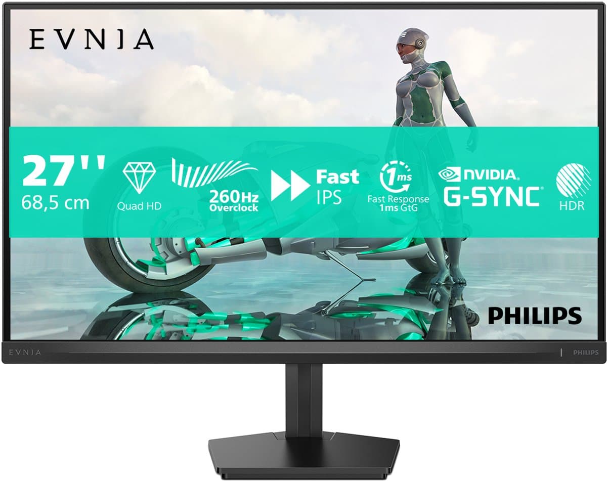 Philips Evnia 27M2N3500PF - 27 inch QHD IPS Gaming Monitor - 260Hz OC - Afbeelding 1