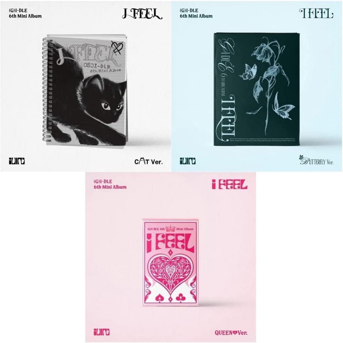 (G)I-DLE - I Feel (6e mini-album) CD met Vouwposter en Pre-Order Voordeel - Afbeelding 1