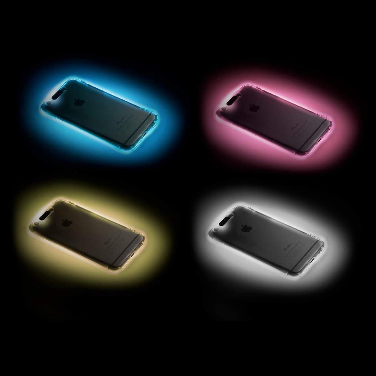 Solidchoice - LED Telefoonhoes voor iPhone 5/5s in Roze met Oplichtende Functie - Afbeelding 1
