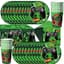 Omgoods - 61-delig Groen Serviesset voor Videogame Verjaardagsfeestje - Thema Decoratie