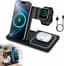 Inklapbare 3-in-1 draadloze oplader voor iPhone, Apple Watch en AirPods - Snelladen, Compact, Multifunctioneel