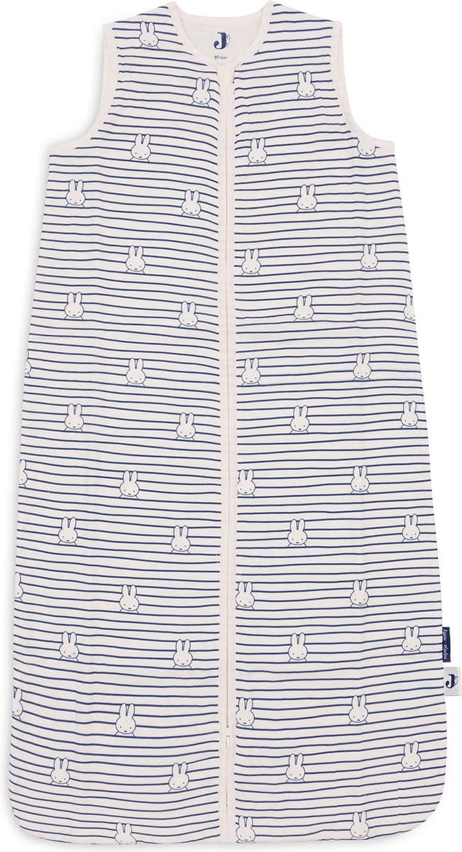 Jollein x Nijntje Baby Zomer Slaapzak Hydrofiel - 70cm - Miffy Stripe - Navy - Afbeelding 1
