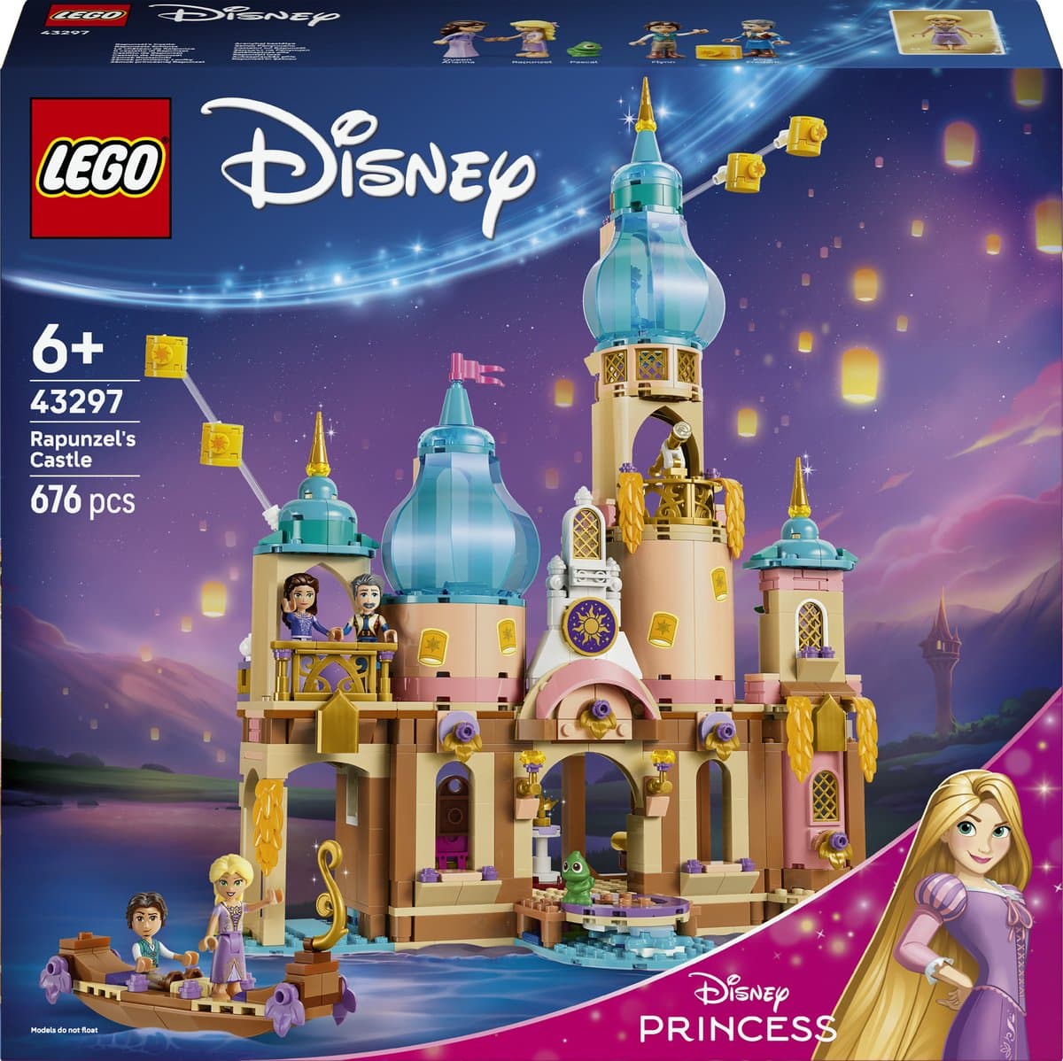 LEGO Disney Princess Rapunzels Kasteel Bouwbaar Speelgoed voor Kinderen en Decoratie 43297 - Afbeelding 1