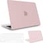 Matte Rigid Shell Beschermhoes voor MacBook Air 13 Inch (A2337, A2179, A1932) met Ultra Dunne TPU Toetsenbordhoes in Roze, Ideaal voor Bescherming en Stijl