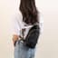 Crossbody tas voor dames, met brede riem, kleine schoudertas, leer, borsttas, vintage schoudertas, moderne heuptassen voor iPhone 14/14 Pro Max/13/12/11/XR, B-Zwart