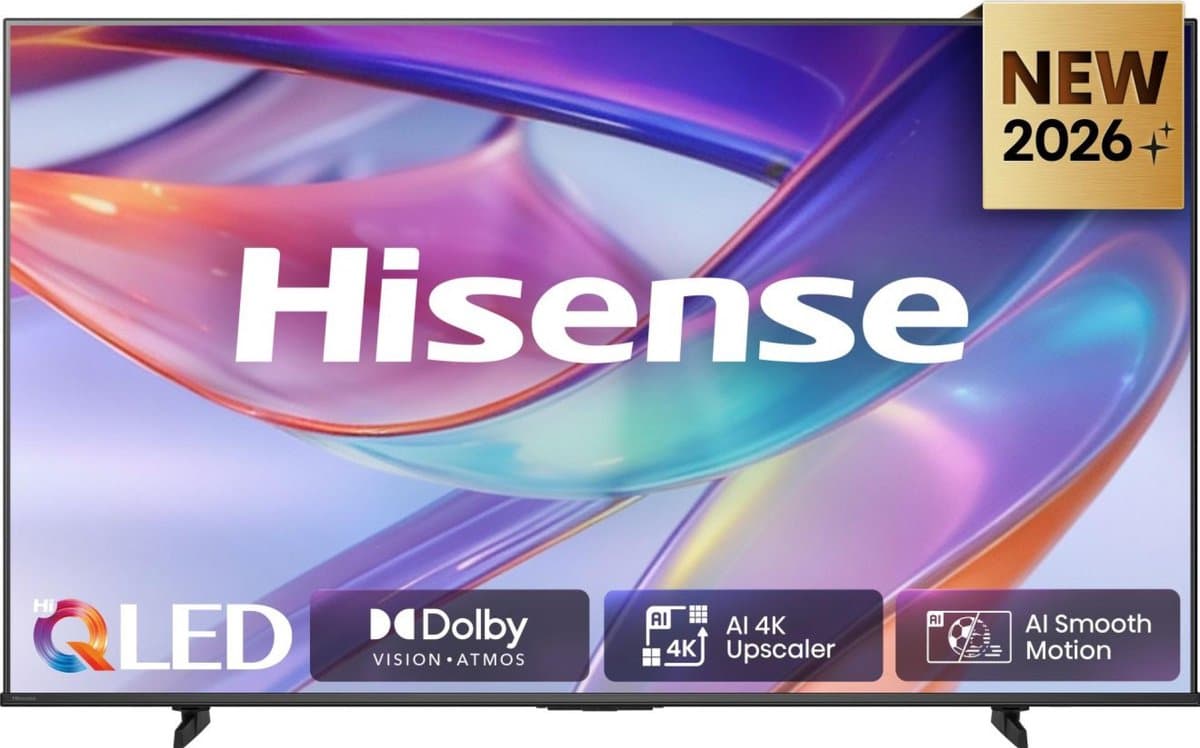 Hisense 75E7S SmartTV - 75 inch - 4K Hi-QLED - 2026 - Hi-QLED Colour - Dolby Vision Atmos - AI 4K Upscaler - AI Smooth Motion - Game Mode Plus - Filmmaker Mode - Afbeelding 1