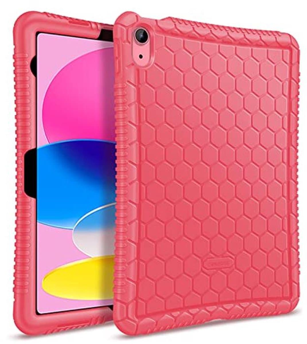 Siliconen Koffer voor iPad 10e en 11e Generatie - Kindvriendelijke Schokbestendige Case - Watermeloen - Afbeelding 1
