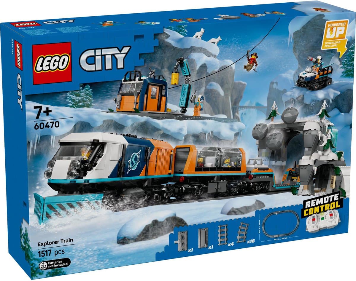 LEGO City Onderzoekstrein op de Noordpool Voertuig Speelgoed - 60470 - Afbeelding 1