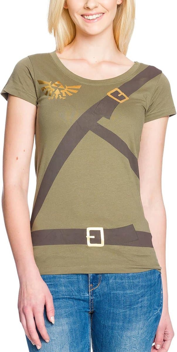 Dames T-Shirt Link Cosplay - Gaming The Legend of Zelda Stijl - Maat M - Afbeelding 1