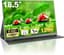 Draagbaar scherm 18,5 inch - 100Hz IPS FHD 1080P Monitor met VESA, USB-C en Mini HDMI voor Laptop, PC, Mac, PS5 en Xbox