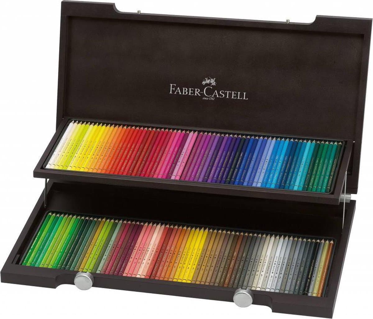 Faber-Castell kleurpotloden - Polychromos - 120 stuks in houten koffer - FC-110013 - Afbeelding 1