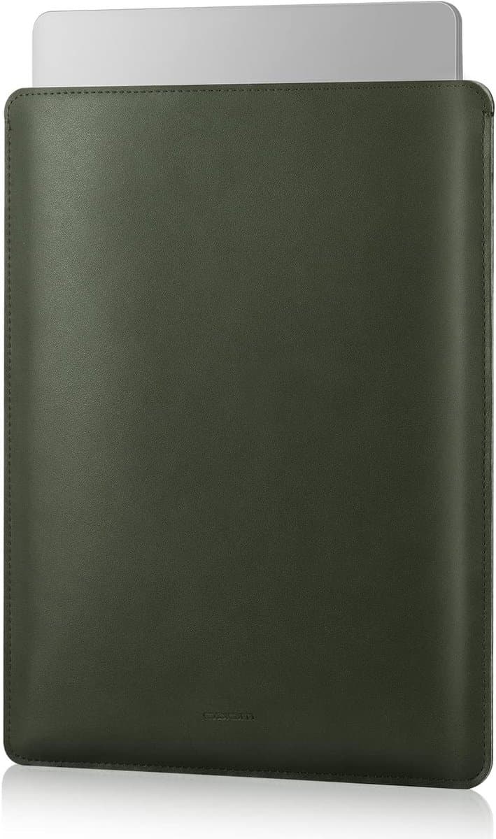 Dunne en lichte laptop sleeve voor 13-13.6 inch MacBook Air en Pro, Galaxy Tab S8+, groen - Afbeelding 1