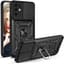 Hoesje voor Samsung Galaxy S20+ / S20 Plus Case, Dubbele Laag Schokabsorptie | Cameraschuif | Draaibare Ring Standaard, Militaire Schokbestendige Telefoonhoes Zwart