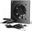 120 mm USB-ventilator met nauwkeurige temperatuurregeling, 3 snelheden, dubbele kogellagers, ventilator met aluminium paneel, kastventilator 8 cm voor router, PS5, Xbox en ontvanger