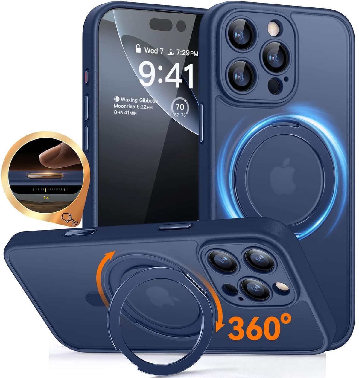 Transparante iPhone 16 Pro Max Hoes met Volledige Camera Bescherming - Afbeelding 1