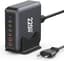 Meervoudige USB-C-oplader, 220 W, 6-poorts laadstation【4 USBC + 2 USBA】 hub snelle compacte GaN-stroomadapter, PD USBC voeding + QC USBA, oplader USB C, geschikt voor iPhone/iPad/Samsung/Laptop