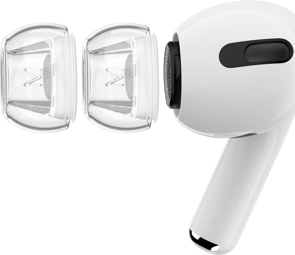 Transparante Oordopjes Vervangend Set (Medium) - Compatibel met AirPods Pro 2e/1e Gen - Met Geluidsreductie & Stofnet - Afbeelding 1