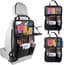 Autostoel Organizer voor Kinderen, Rugleuningbeschermer voor Auto, Achterbanktas met Opklapbare Tafel en Veel Zakken, Autostoel Organizer, iPad/Tablet Tas, Achterbankbeschermer, Autostoelbesch