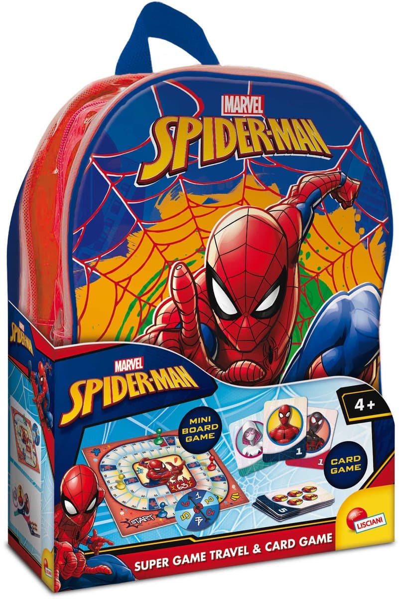 Lisciani - Spider-Man - supergame travel & card game in een rugzak - Afbeelding 1